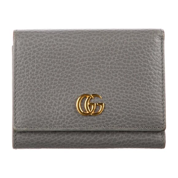 Gucci Bi-color GG Marmont Small Wallet - Picture 1 of 8